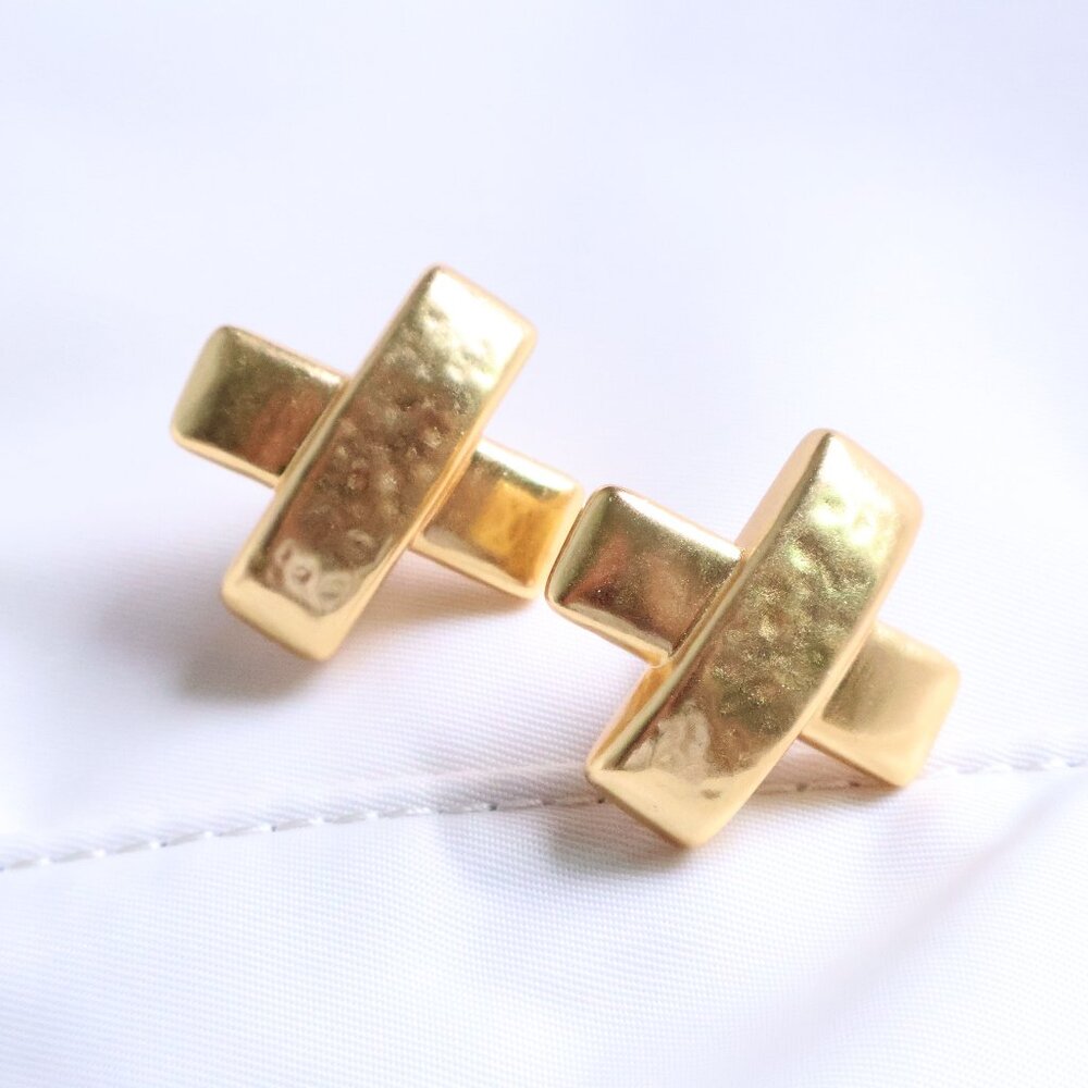Julie Vos Earrings - Catalina X - Gold